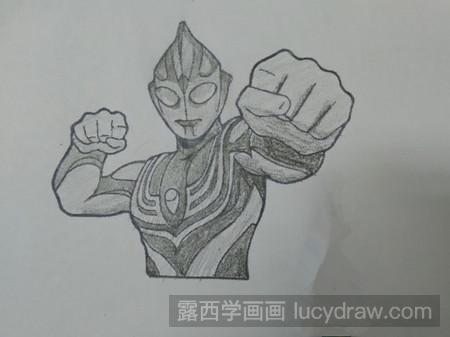 素描奥特曼的画法