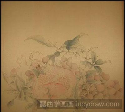 怎么画工笔画《吉祥多子图》