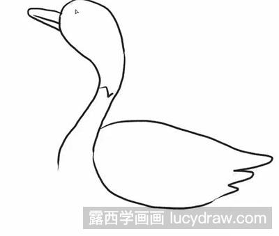 怎么画简笔画大鹅