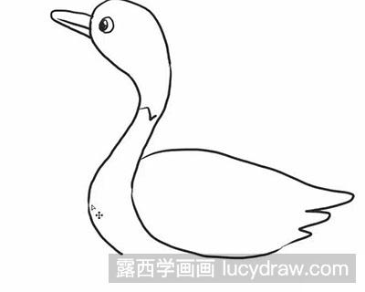 怎么画简笔画大鹅