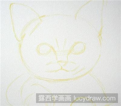 彩铅画教程：可爱小猫咪的画法