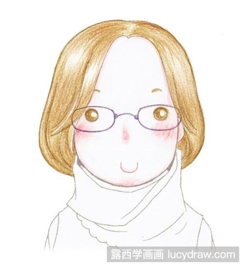 森系女孩风插画教程