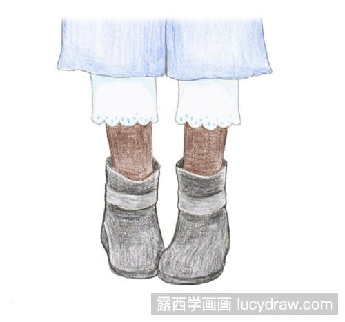 森系女孩风插画教程