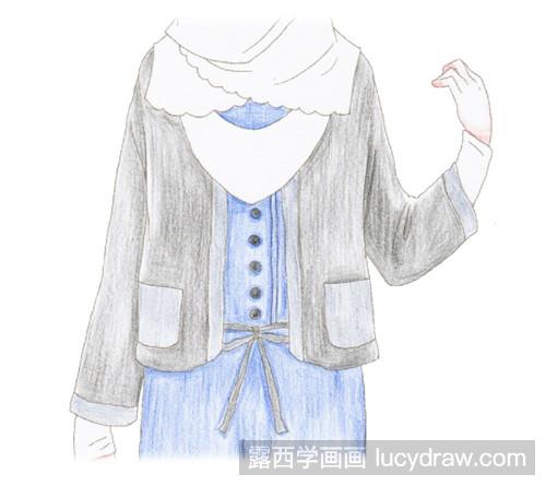 森系女孩风插画教程