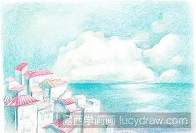 海边小镇插画教程