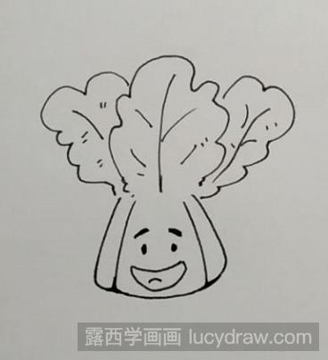 简笔画教程：教你画大白菜