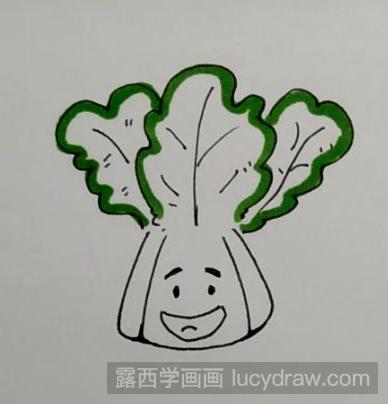 简笔画教程：教你画大白菜