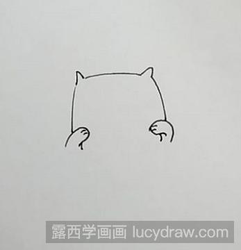 儿童画教程：教你画小猫   