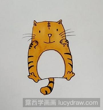 儿童画教程：教你画小猫   