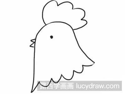 怎么绘制简笔画大公鸡