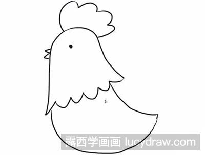 怎么绘制简笔画大公鸡