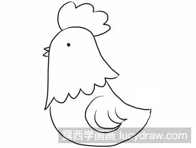 怎么绘制简笔画大公鸡