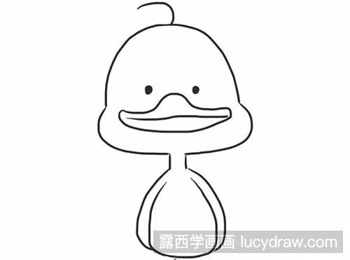 怎么绘制简笔画鸭子