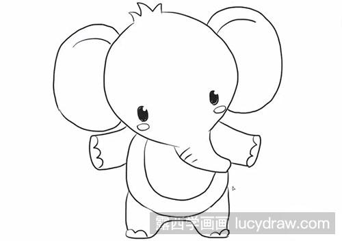 怎么绘制简笔画大象