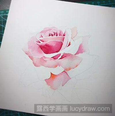 水彩画教程：怎么绘制玫瑰