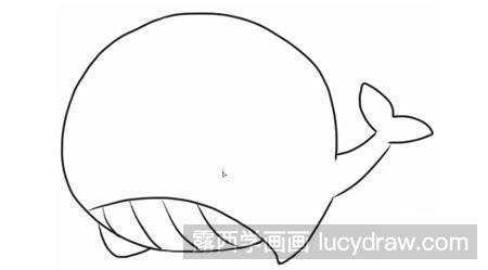 怎么绘制简笔画鲸鱼