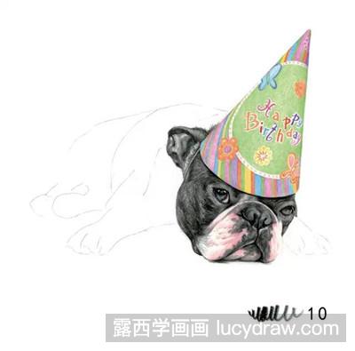 彩铅画教程：教你画斗牛犬