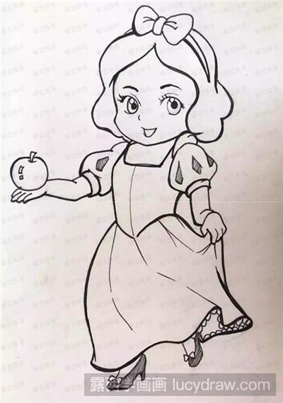 漫画教程：教你画白雪公主