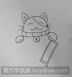 儿童画教程：教你画招财猫