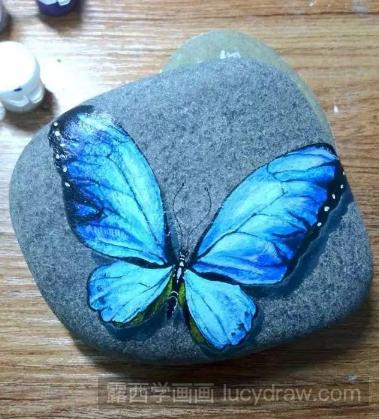 丙烯石头画教程：教你画蝴蝶