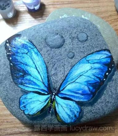 丙烯石头画教程：教你画蝴蝶