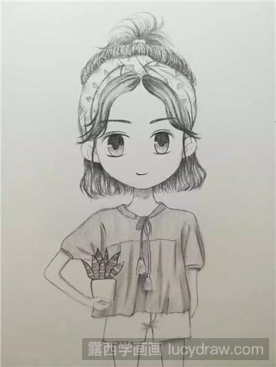 彩铅画教程：教你画小可爱