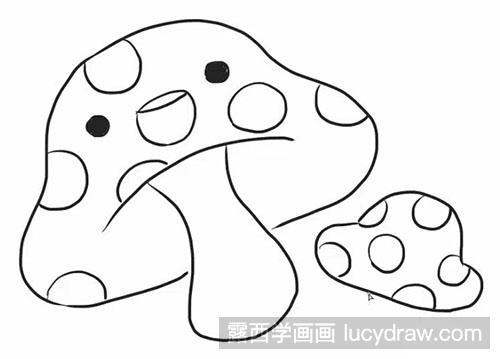 简笔画教程：怎么绘制蘑菇