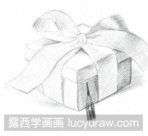素描教程：礼物盒子怎么画