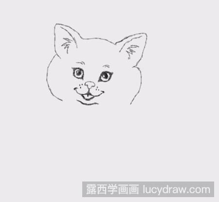 可爱的小猫简笔画法