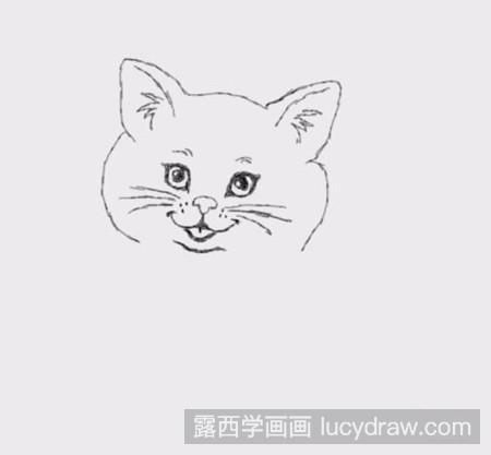 可爱的小猫简笔画法