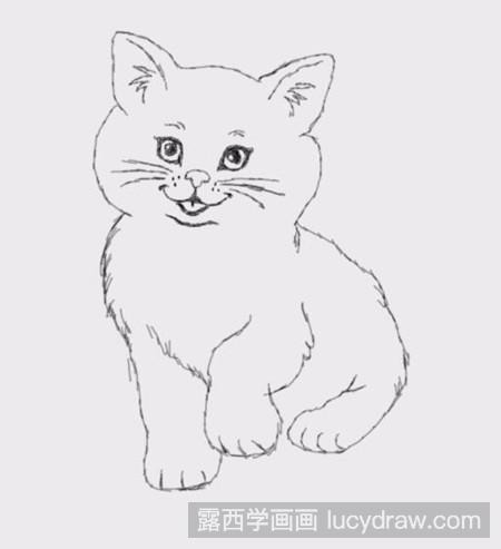 可爱的小猫简笔画法