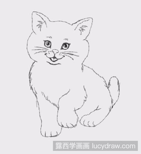 可爱的小猫简笔画法