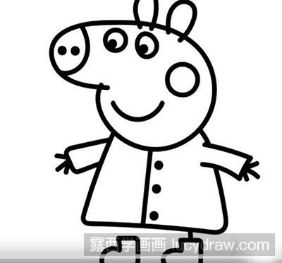 简笔画教程：怎么绘制小猪佩奇