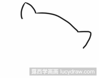 怎么绘制简笔画睡觉的小猫