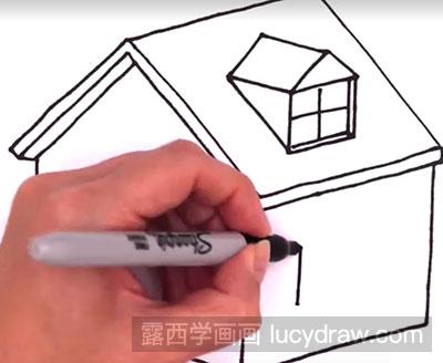 简笔画教程：怎么绘制房子