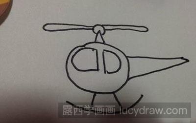 简笔画教程：教你画直升飞机