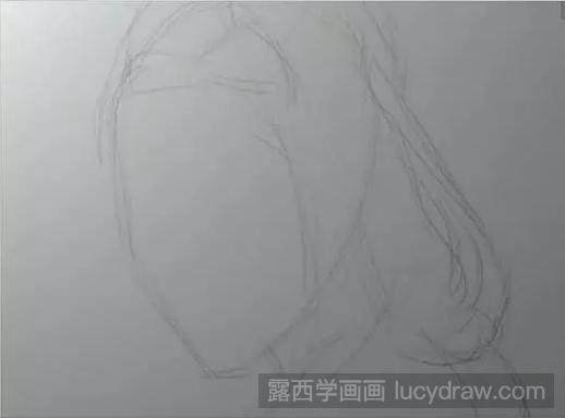 教你画刘亦菲的虞姬造型素描