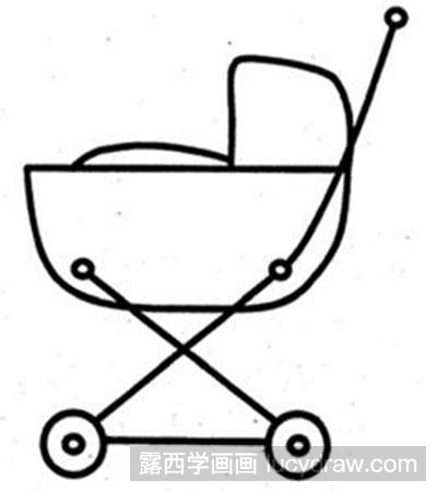 简笔画教程：婴儿推车