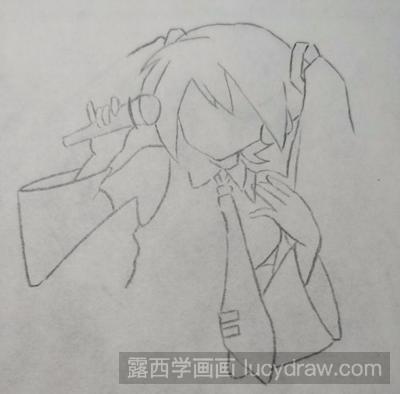 儿童画教程：教你画初音未来