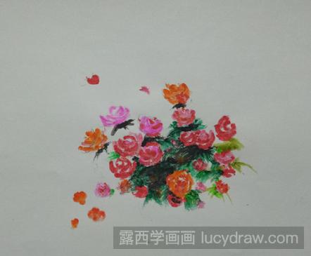 彩铅静物花卉教程