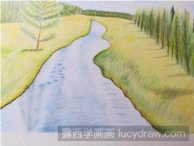 彩铅画教程：教你画风景