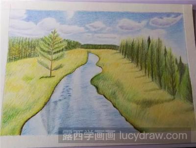 彩铅画教程：教你画风景