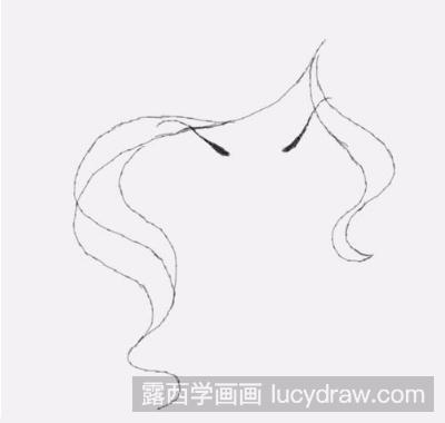 简笔画教程：教你画线条美女