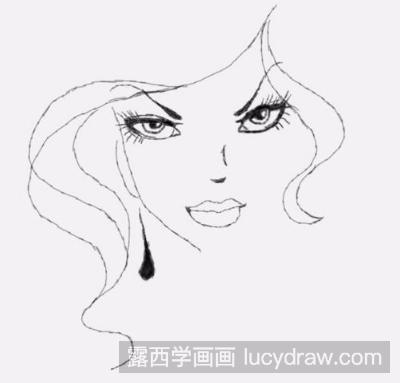 简笔画教程：教你画线条美女