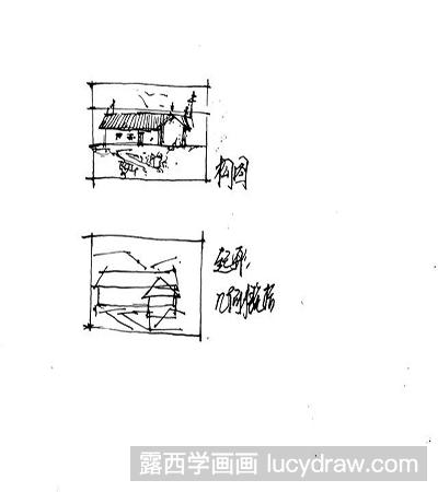 钢笔画基础教程：画一幅远离喧嚣的风景