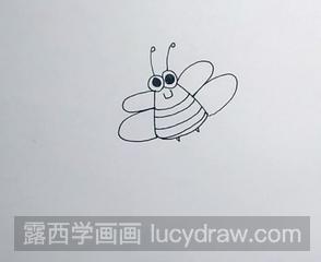 儿童画教程：教你画蜜蜂