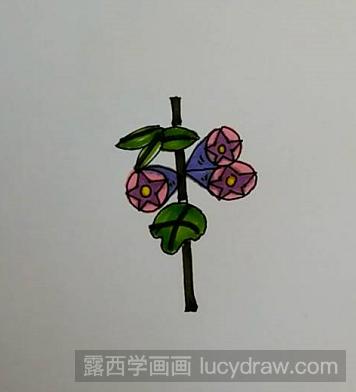 简笔画教程：教你画牵牛花