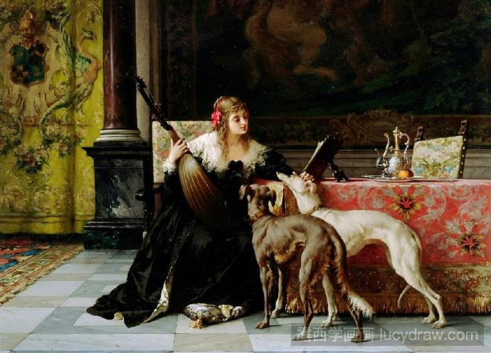 弗洛伦特·威廉姆斯人物油画作品欣赏