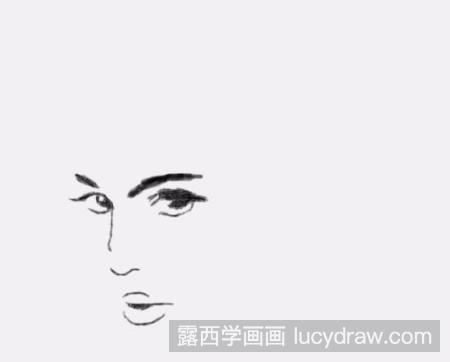 美女头像画法2