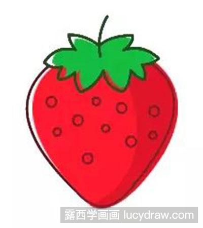 儿童画草莓教程